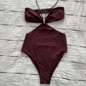 Zara Cutout One Piece Swimsuit